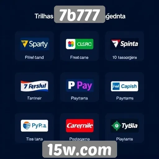 Trilhas de pagamento oferecidas pelo 7b777